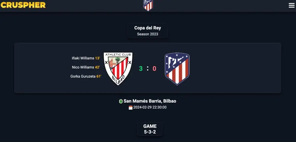 🇪🇸 Athletic Bilbao in the final of the Spanish Cup